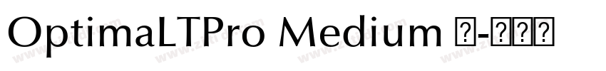 OptimaLTPro Medium 中字体转换